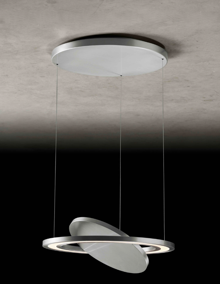 Holt Supanova Aluminium Height Adjustable Dimmable Tunable White Ring & Disc Pendant