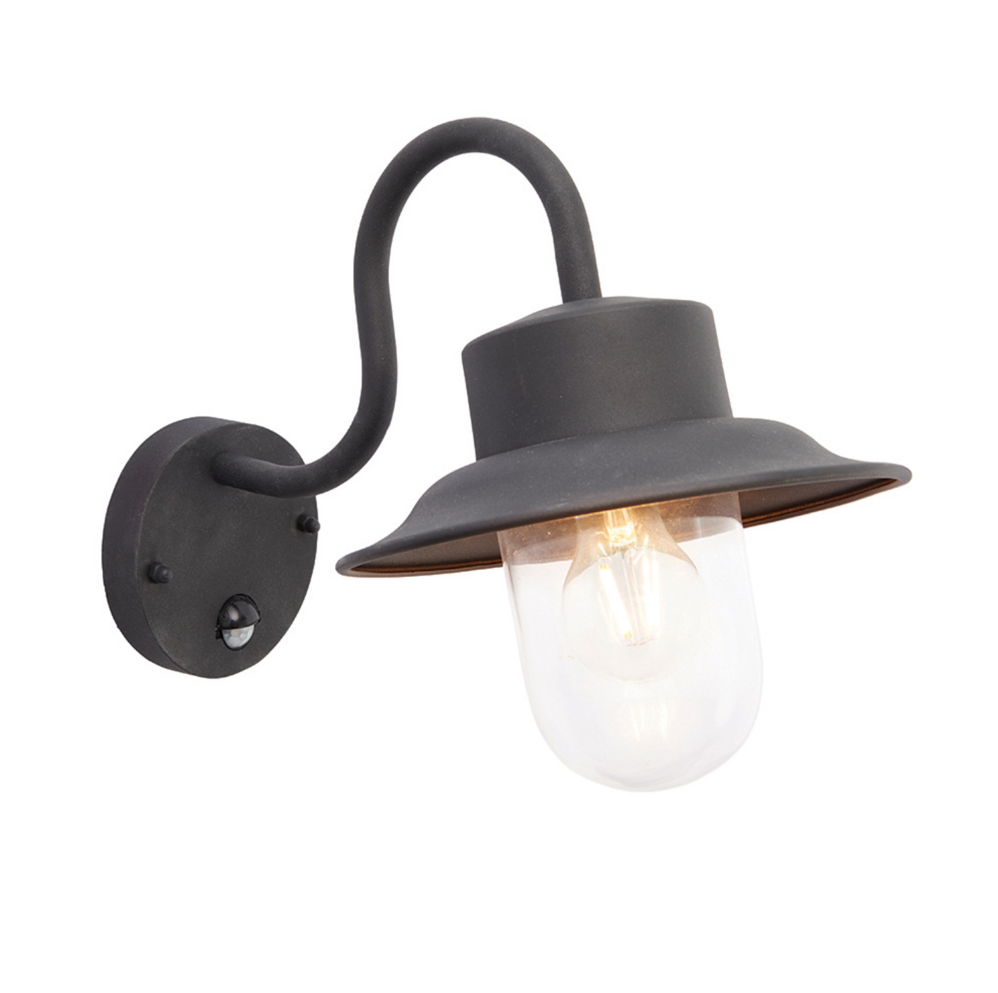 PIR Exterior Wall, Matt Black - ID 12053