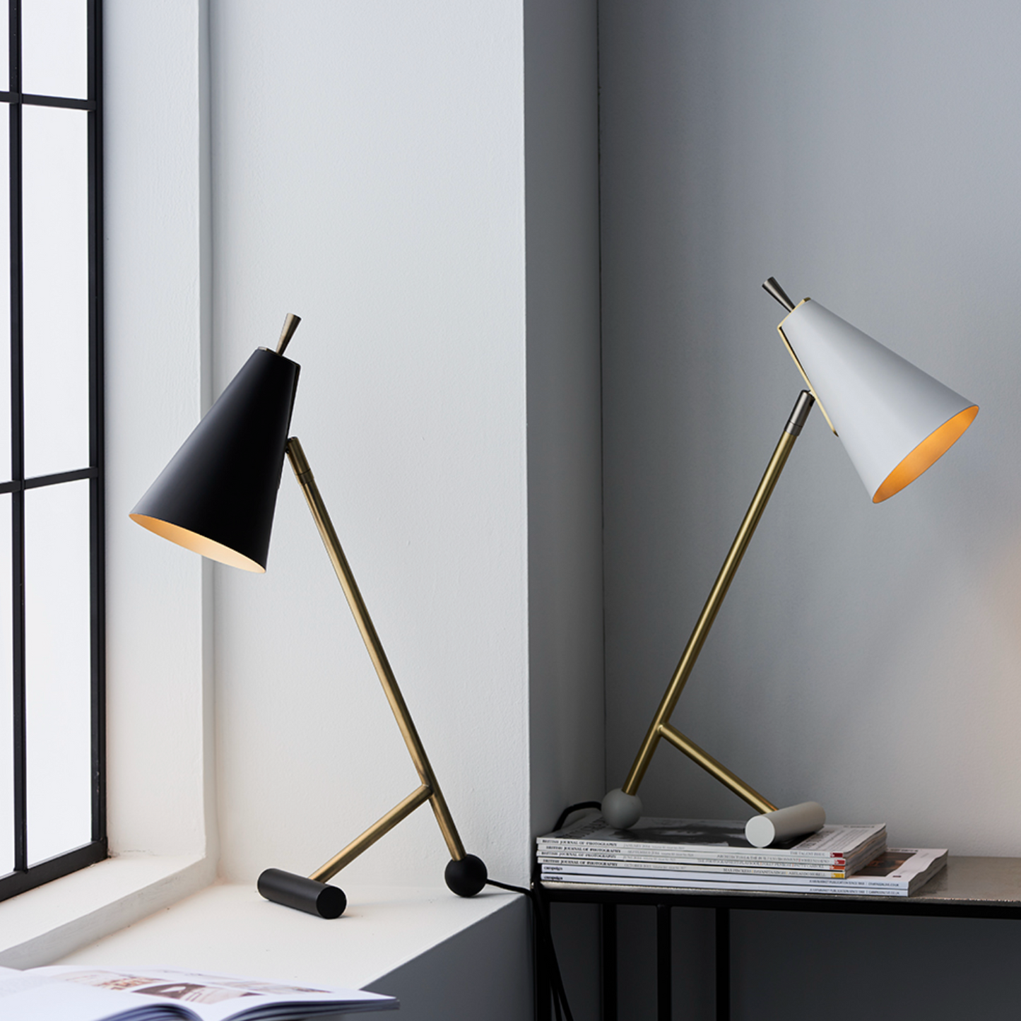 Cone Matt Black Black Desk Lamp - ID 11380