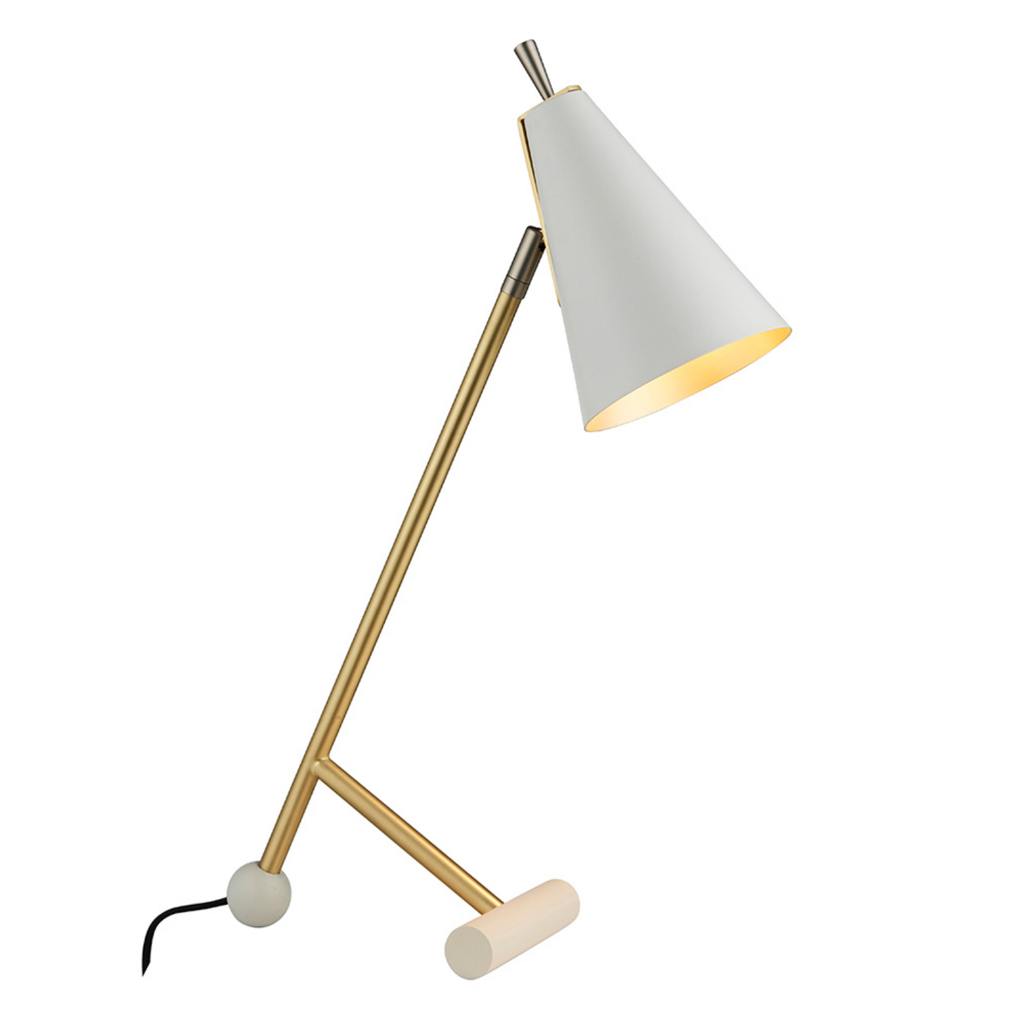 Cone Matt White Desk Lamp - ID 12067