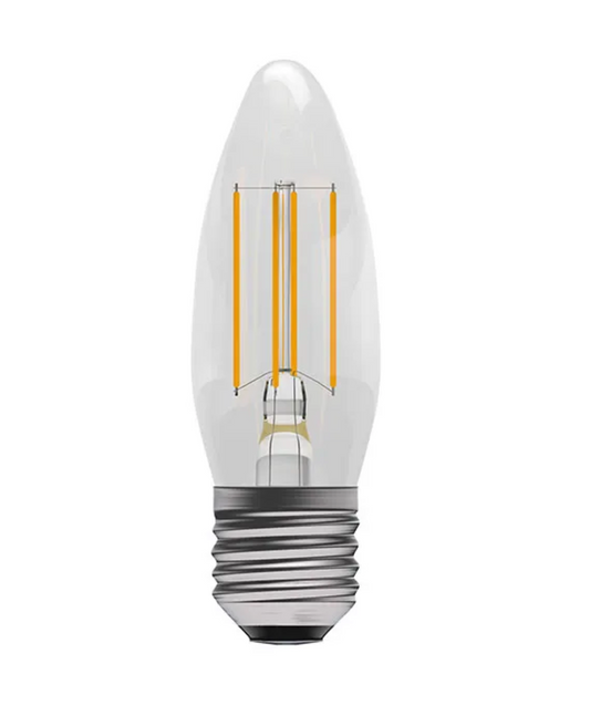 Clear Candle Lamp Warm White 3.5W LED ES - ID 9805