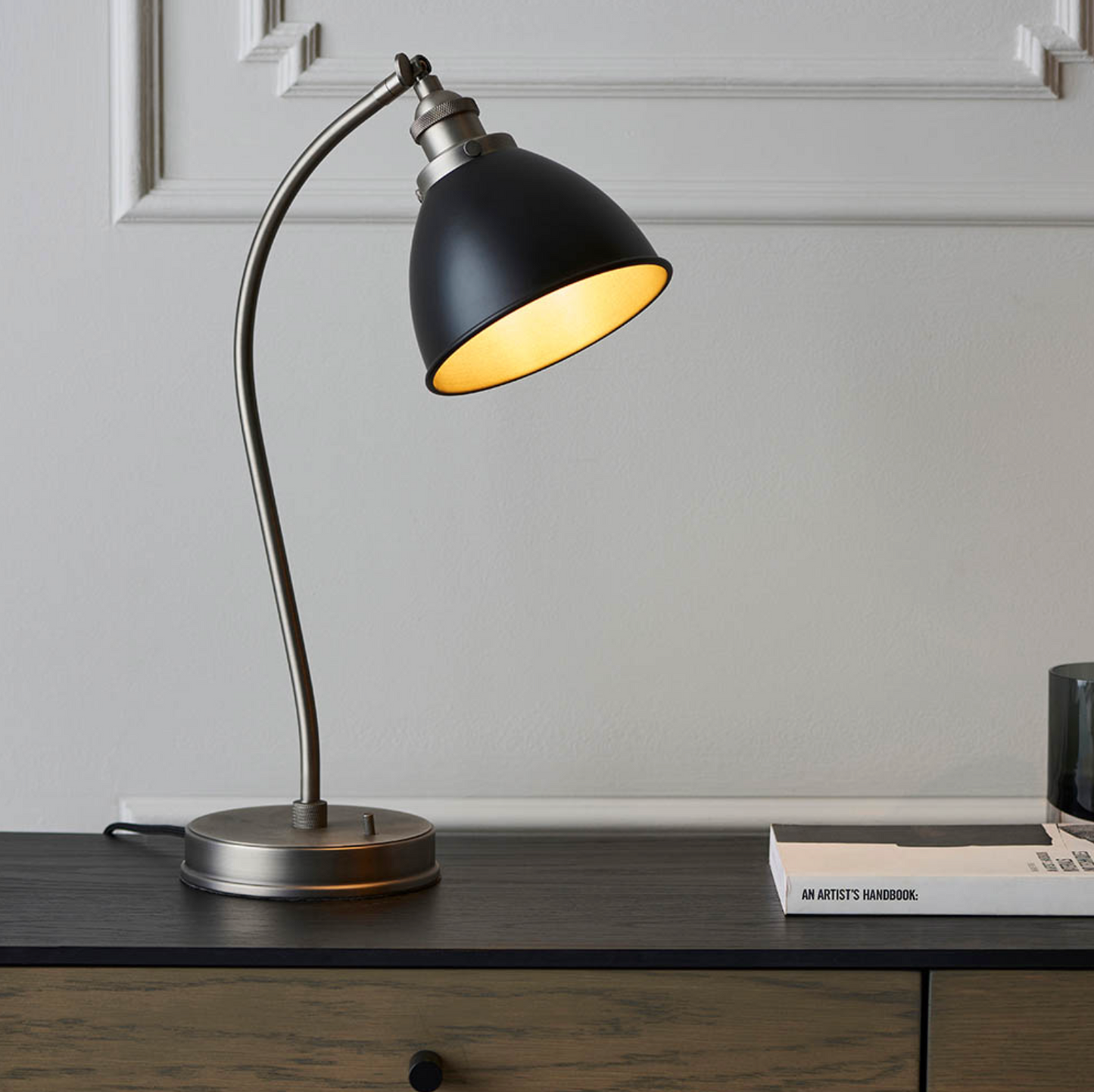 Task Table Light, Matt Black - ID 12145