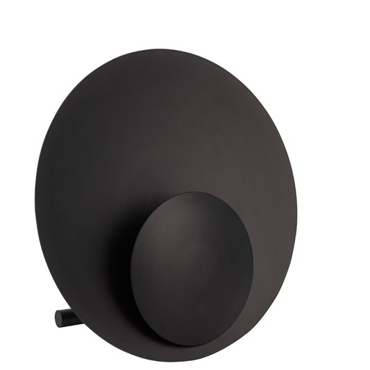 Large Circle Table Lamp, Black - ID 12154
