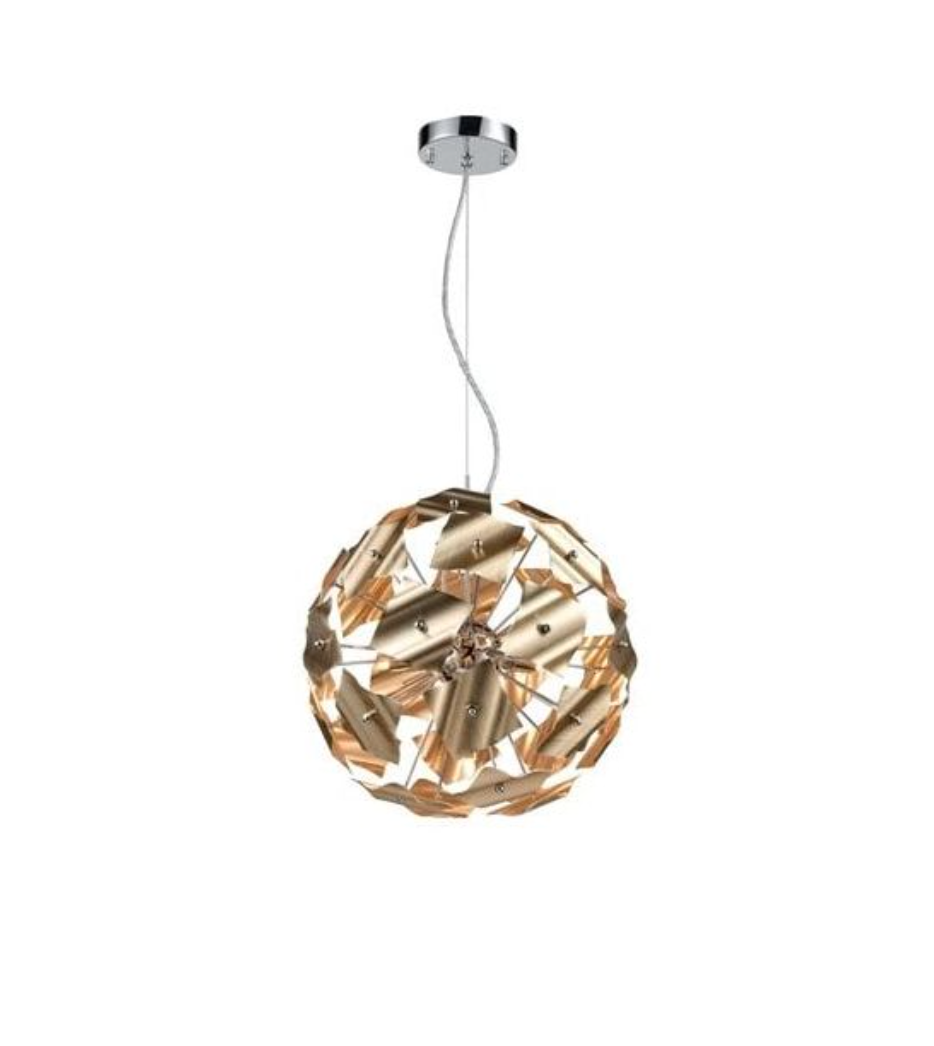 FOLD Spherical Pendant, Gold - ID 12163