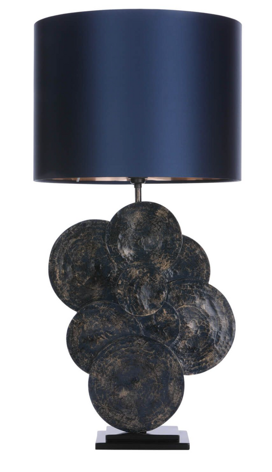 Table Lamp, Blue & Gold, Base Only - ID 12295