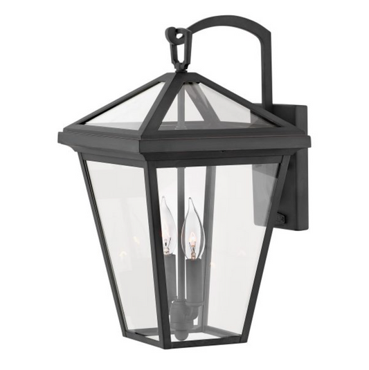 Medium Outdoor Wall Lantern, Black - ID 12363