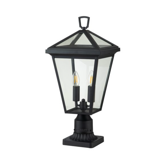 Outdoor Pedestal Lantern, Black - ID 12373