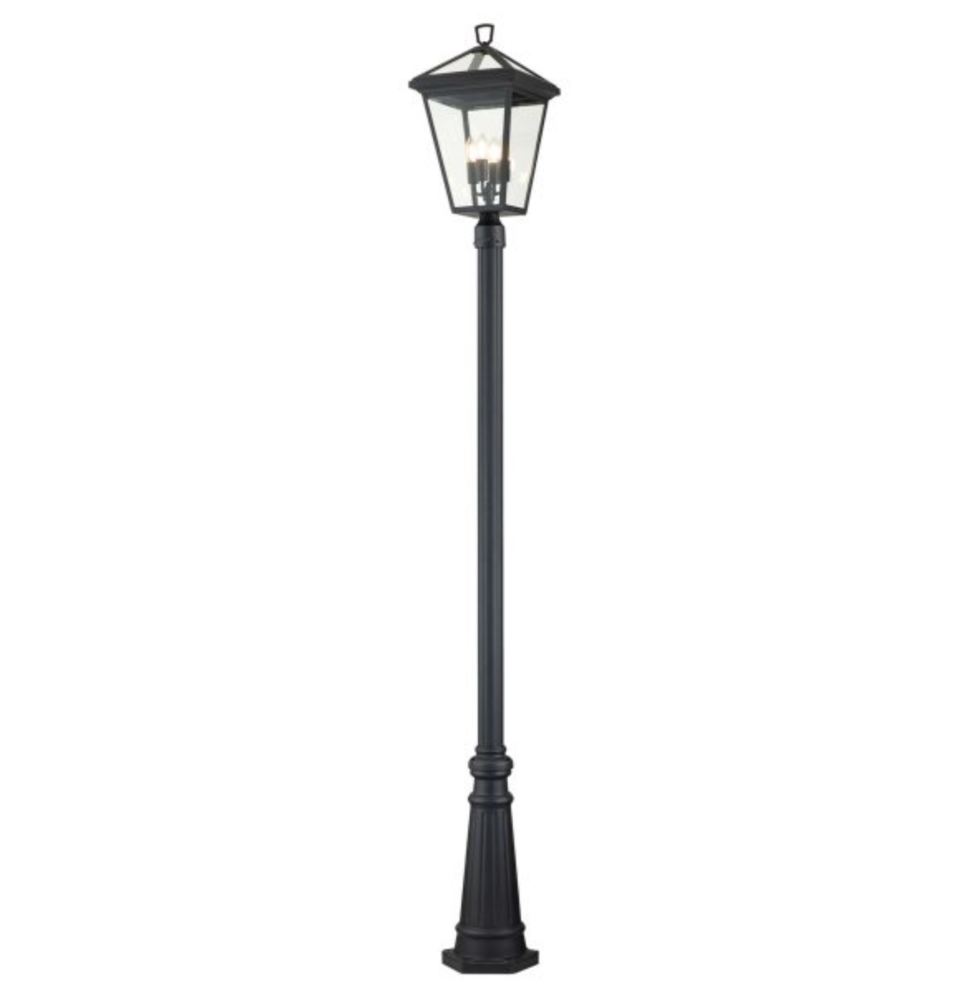 Outdoor Pillar Lamp Post, Black - ID 12375