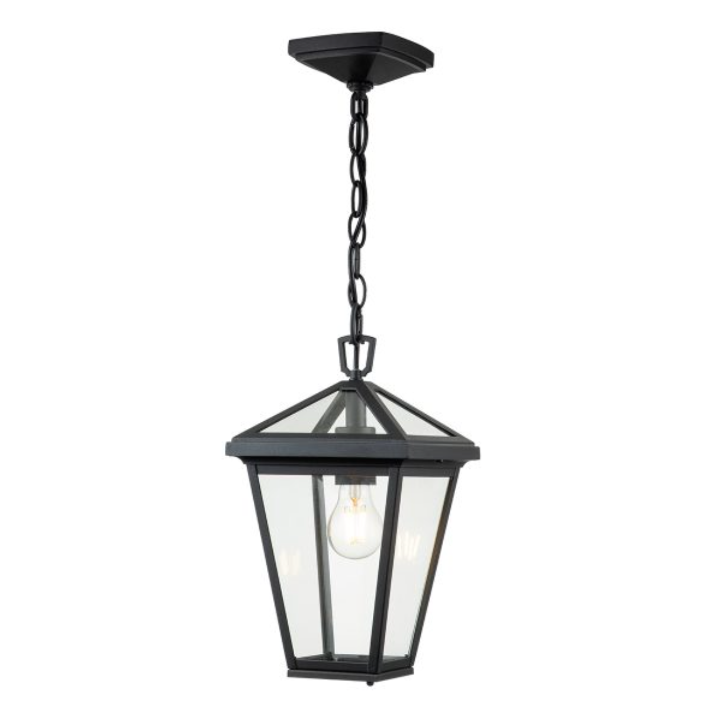 Outdoor Box Lantern, Black - ID 12377