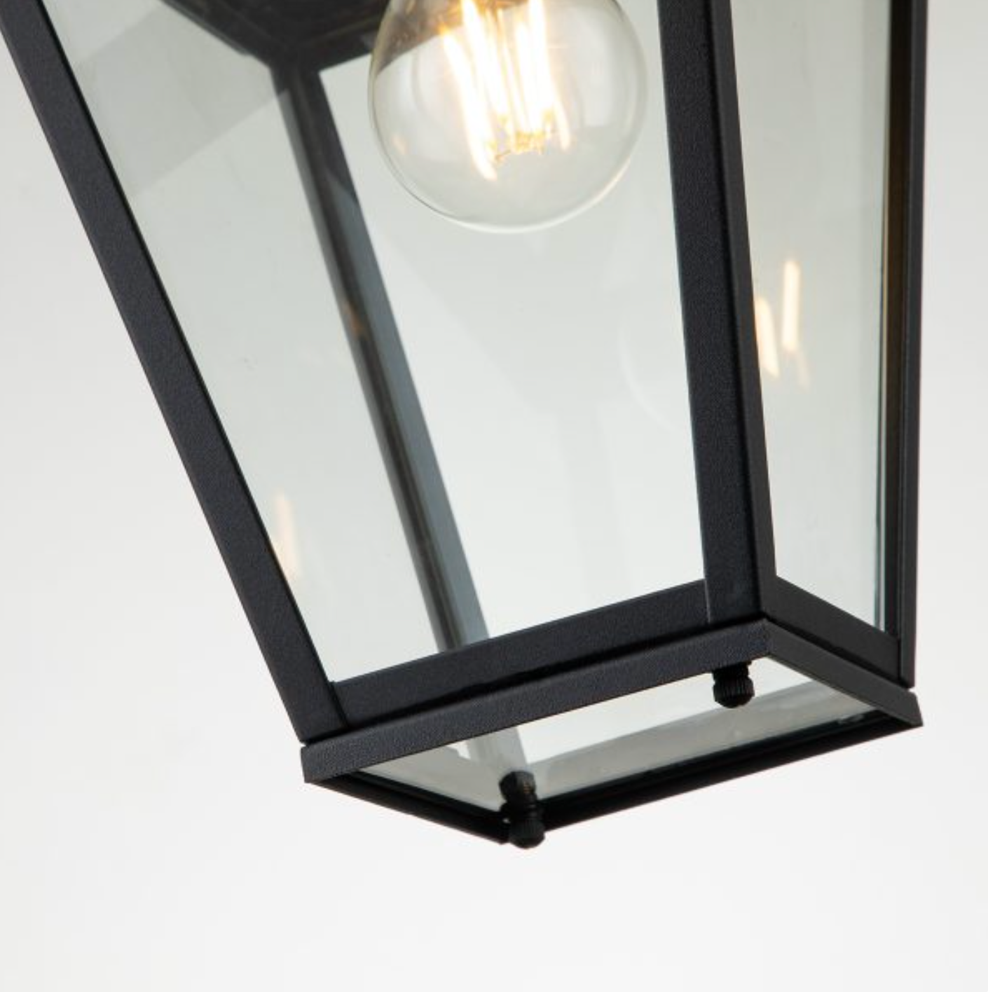 Outdoor Box Lantern, Black - ID 12377