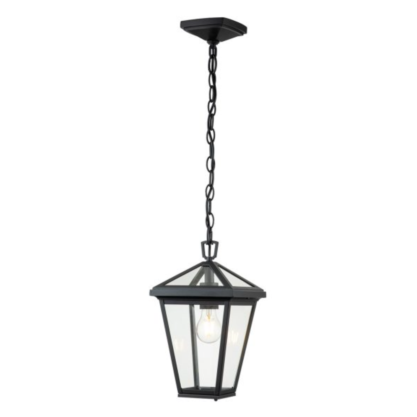 Outdoor Box Lantern, Black - ID 12377