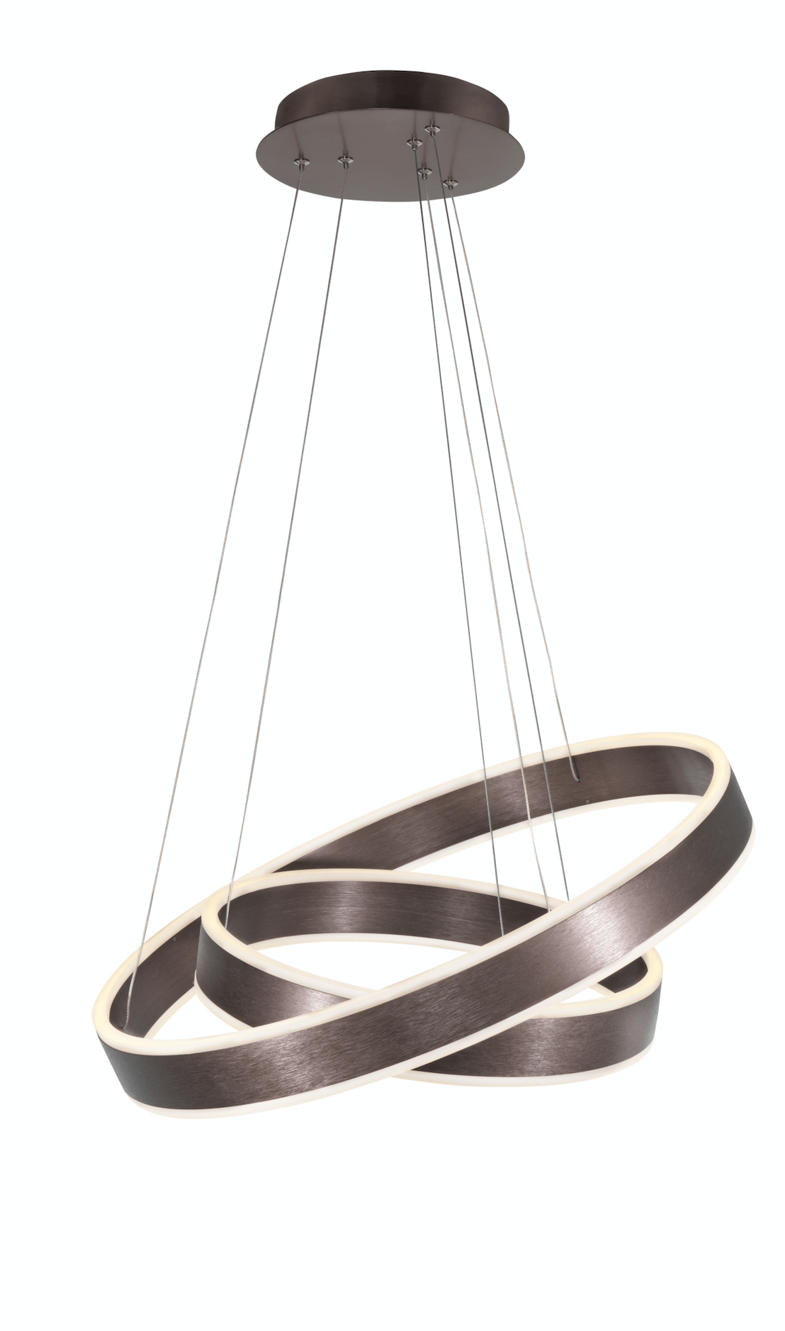 Ador Double Bronze Hoop LED Pendant - ID 8615