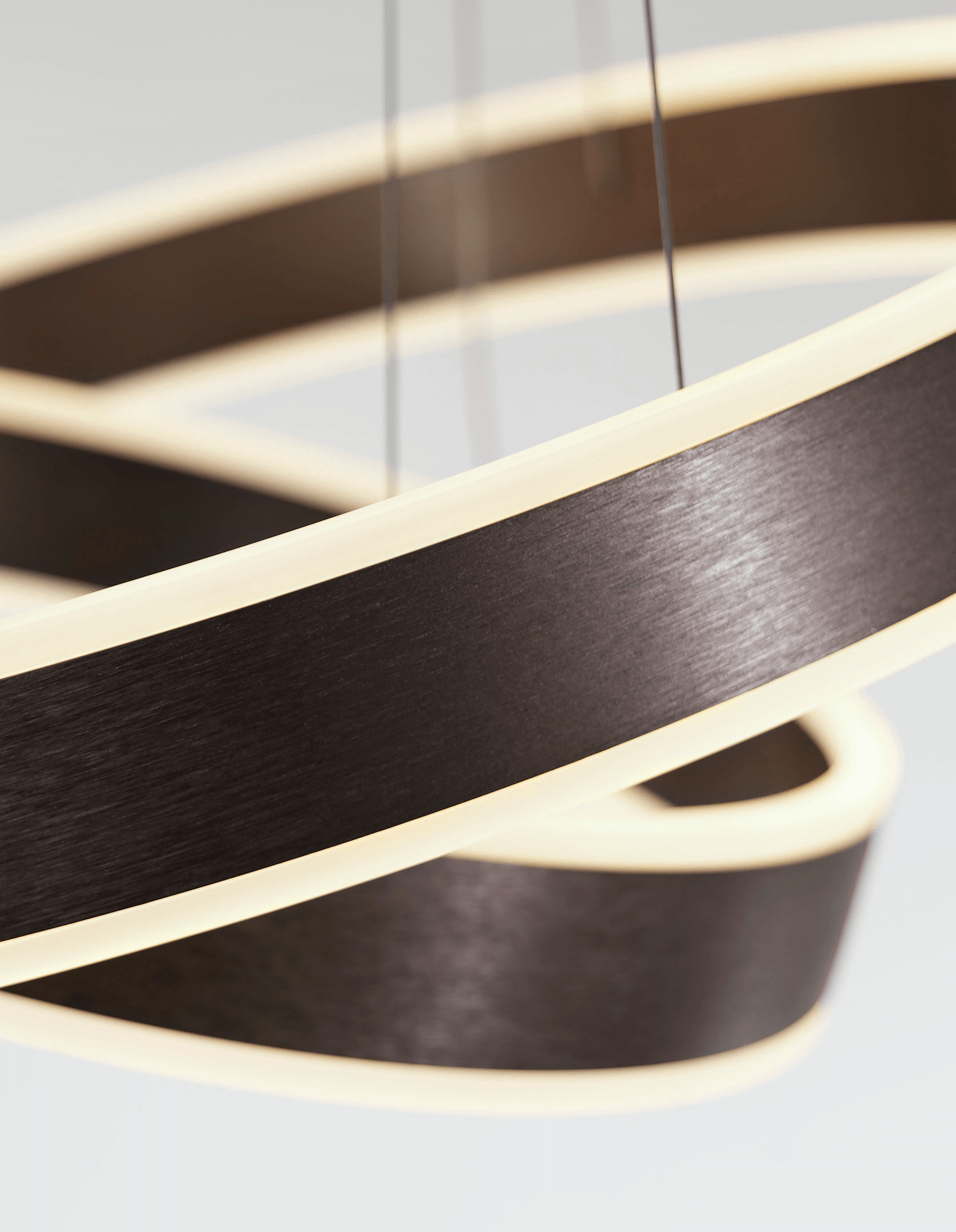 Ador Double Bronze Hoop LED Pendant - ID 8615
