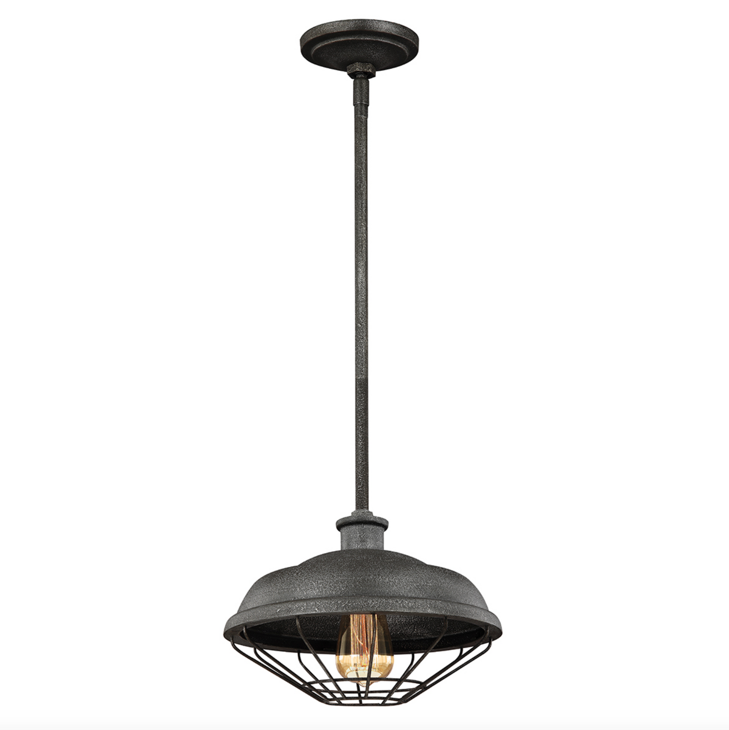 Industrial Style Dark Cage Pendant ID 9237 London Lighting Limited