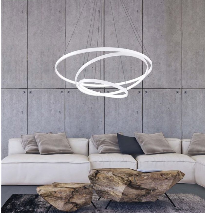 Matt White Aluminium & Acrylic Adjustable Dimmable - ID 9334