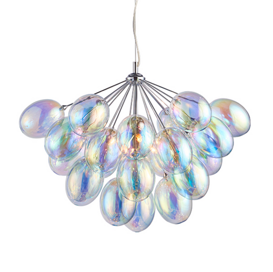 Handa 6 Light Iridescent Bubble Pendant - ID 8935