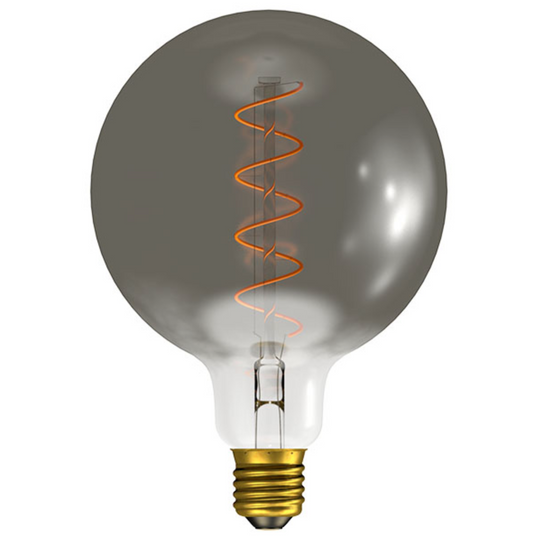 Large (12.5cm diameter) Gunmetal Globe Lamp Cool White 4W LED E27 - ID 9418