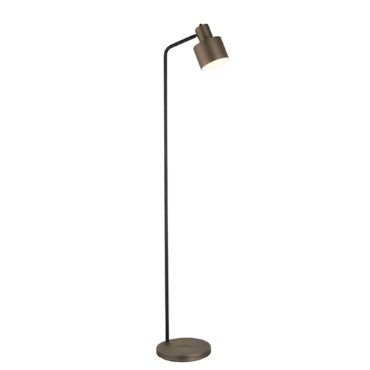Bronze & Matt Black Floor Lamp - ID 9646