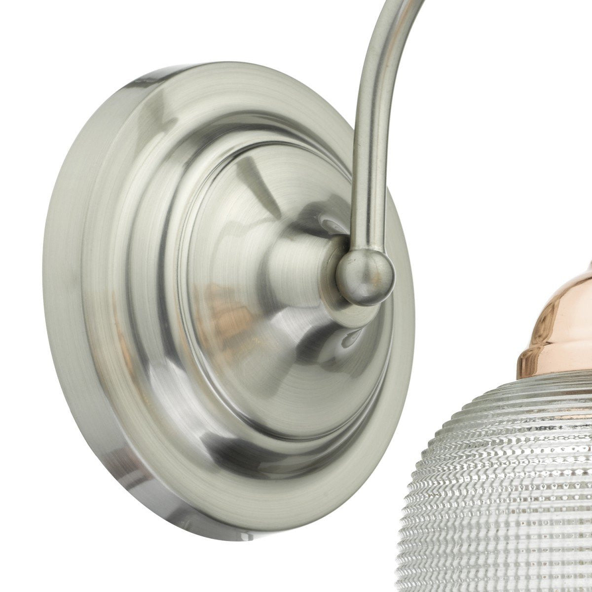 Wharfdale Wall Light Detail Glass Shades - London Lighting - 2