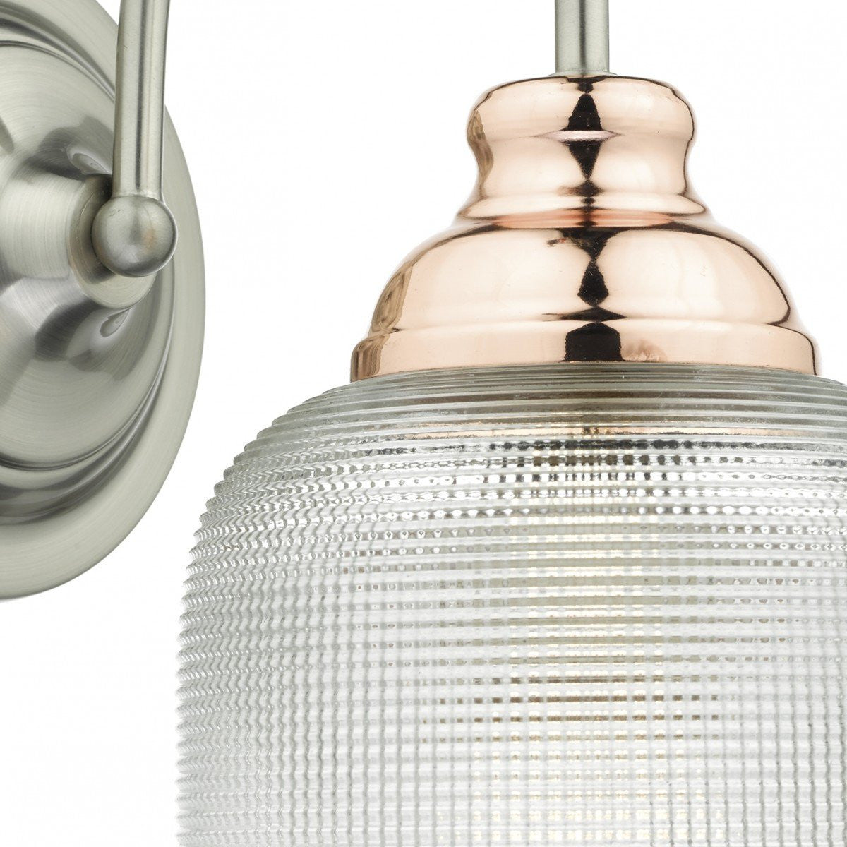Wharfdale Wall Light Detail Glass Shades - London Lighting - 3