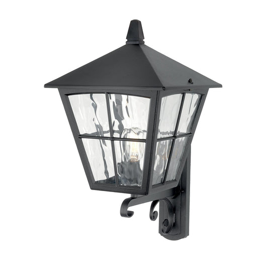 Edinburgh Wall Up Lantern Black - London Lighting - 1