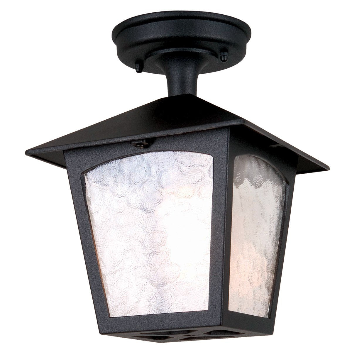 York Rigid Tube Lantern Black - London Lighting - 1