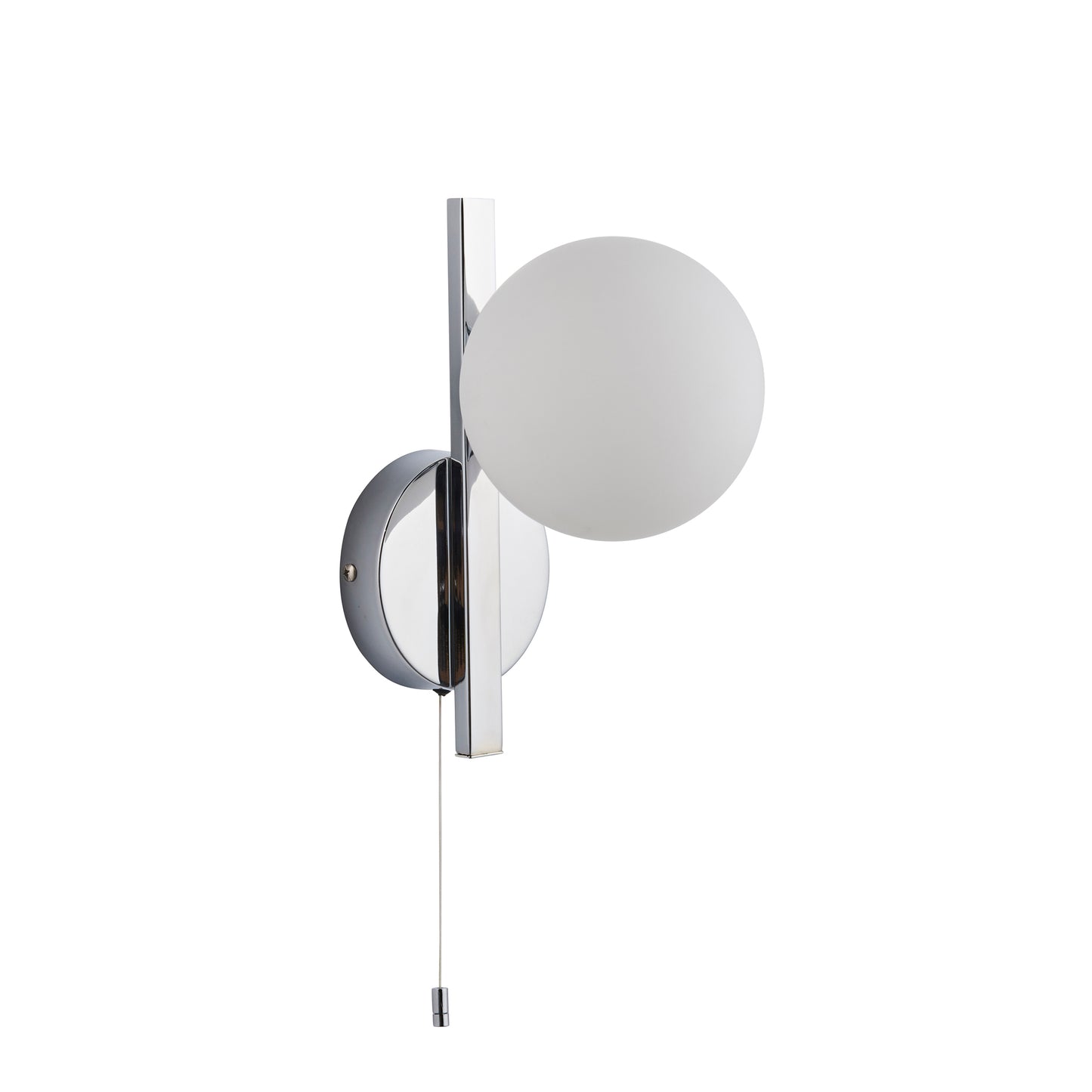 Contemporary Bathroom Chrome Angled Wall Light - ID 11673