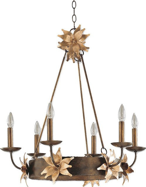 Simone 6 Lamp Chandelier - London Lighting - 1