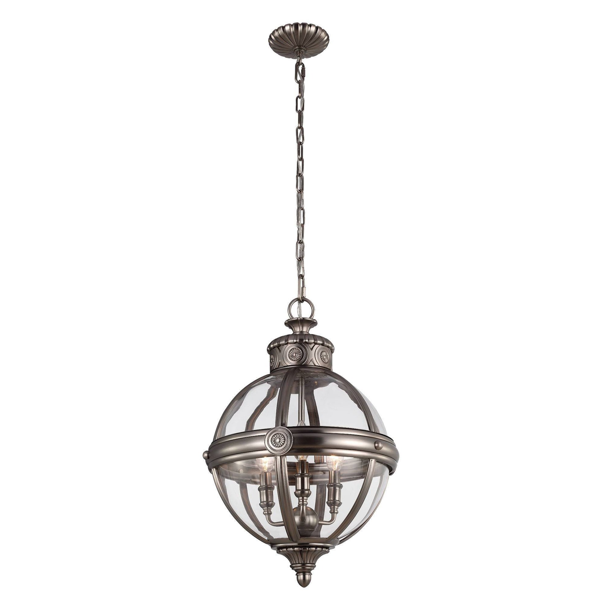 Feiss Adams 3 Light Pendant Chandelier - London Lighting - 2