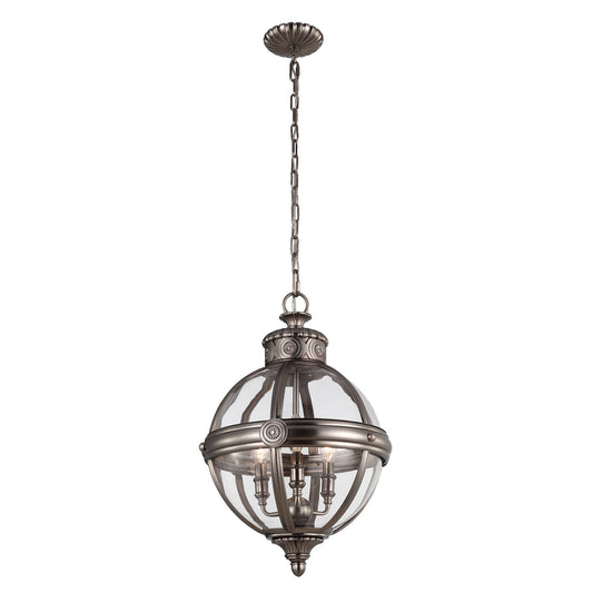 Feiss Adams 3 Light Pendant Chandelier - London Lighting - 2
