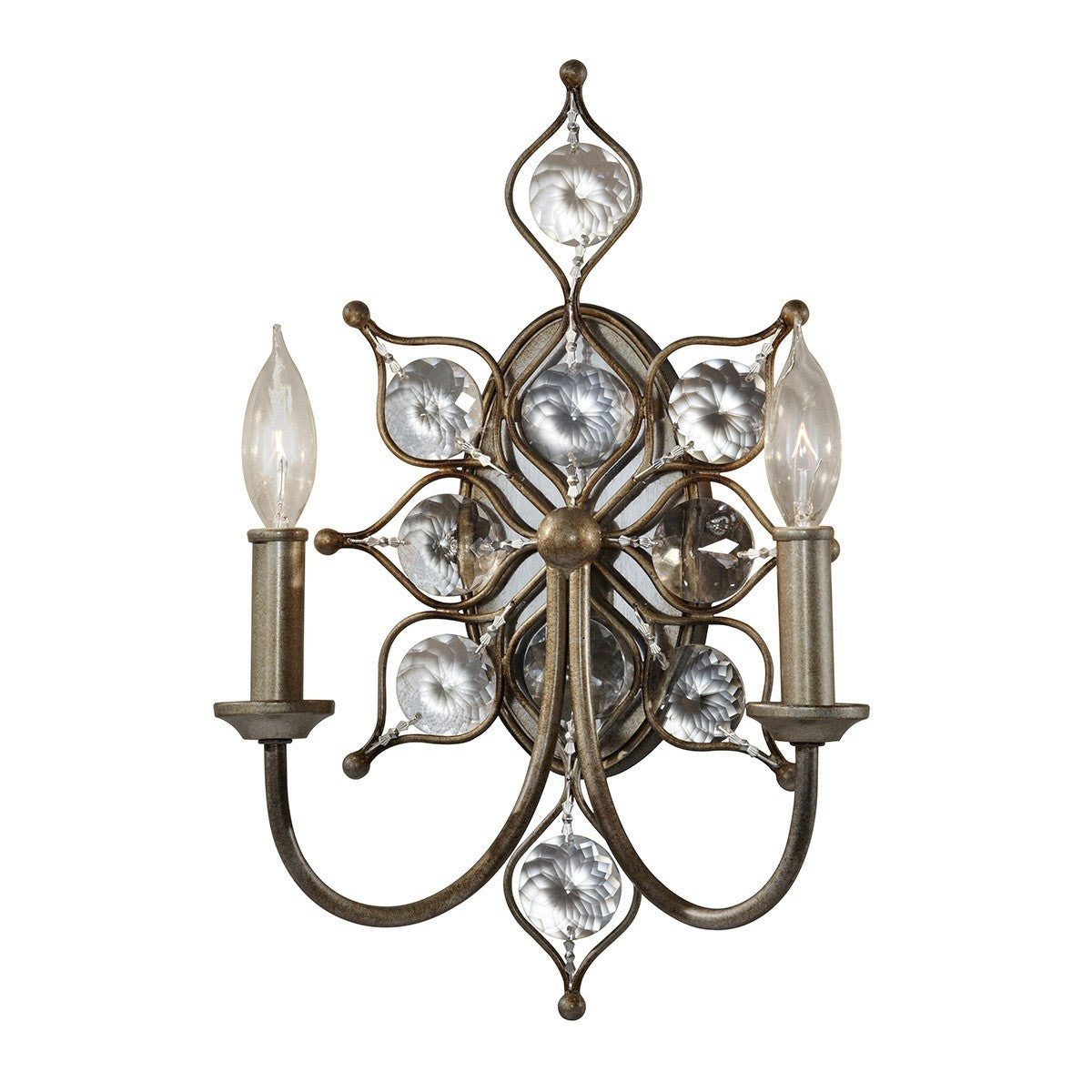Feiss Leila 2 Light Wall Light - London Lighting - 1