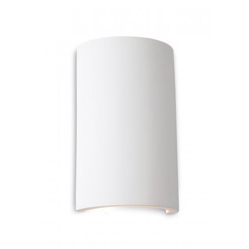 Matt Wall Mounted White Half Cylinder LED Up+Downlighter - ID 2653