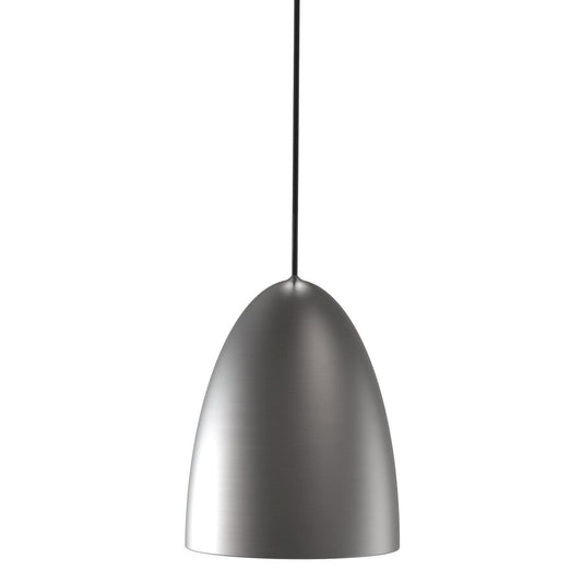 Brushed Steel Dome Pendant With Patterned Diffuser - ID 5086