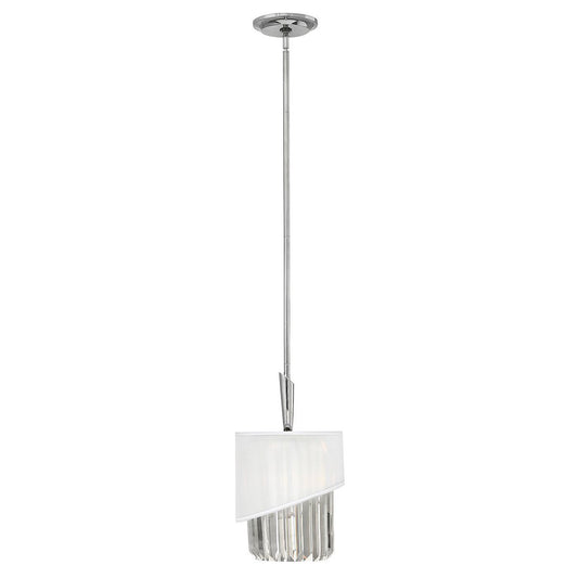 Polished Nickel Pendant Light