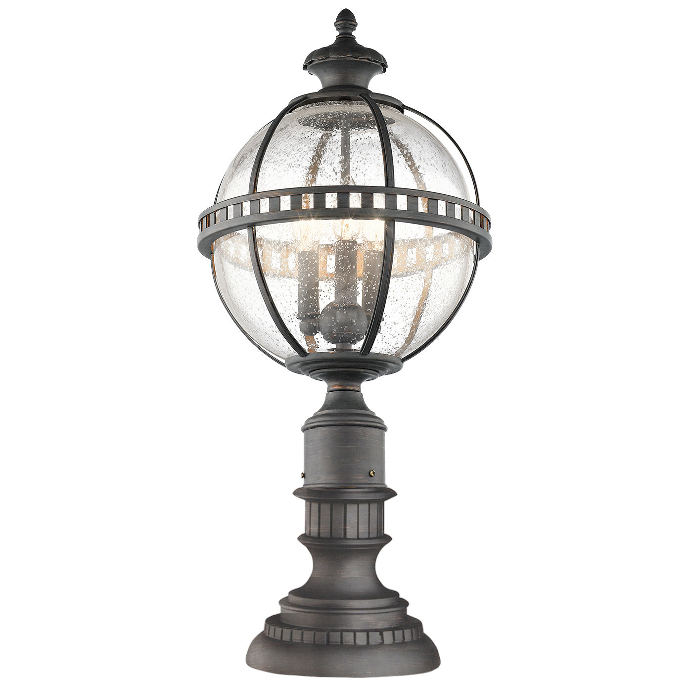 GLO Victorian Style Globe Outdoor Pedestal Lantern - ID 10397
