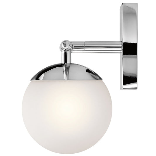 Two Light Polished Chrome Bathroom Wall Light