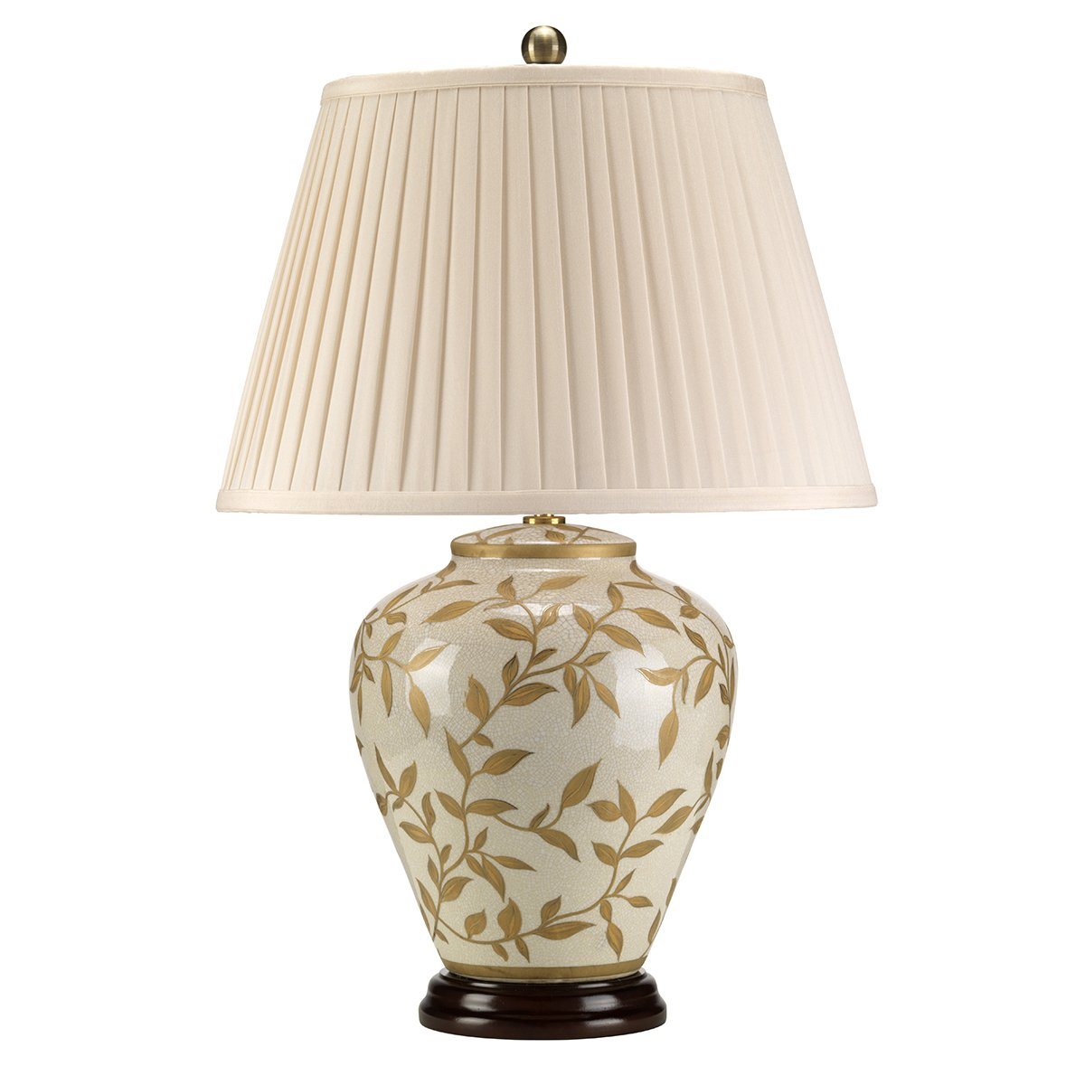 Leytonstone Leaves Table Lamp c/w Shade - ID 8287