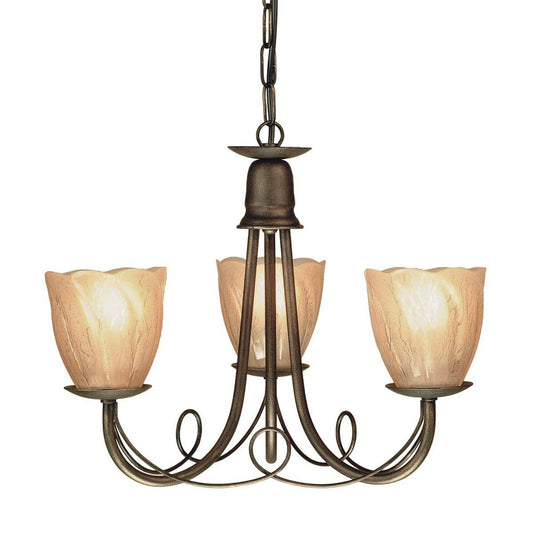 Minster 3 Arm Chandelier - London Lighting - 2