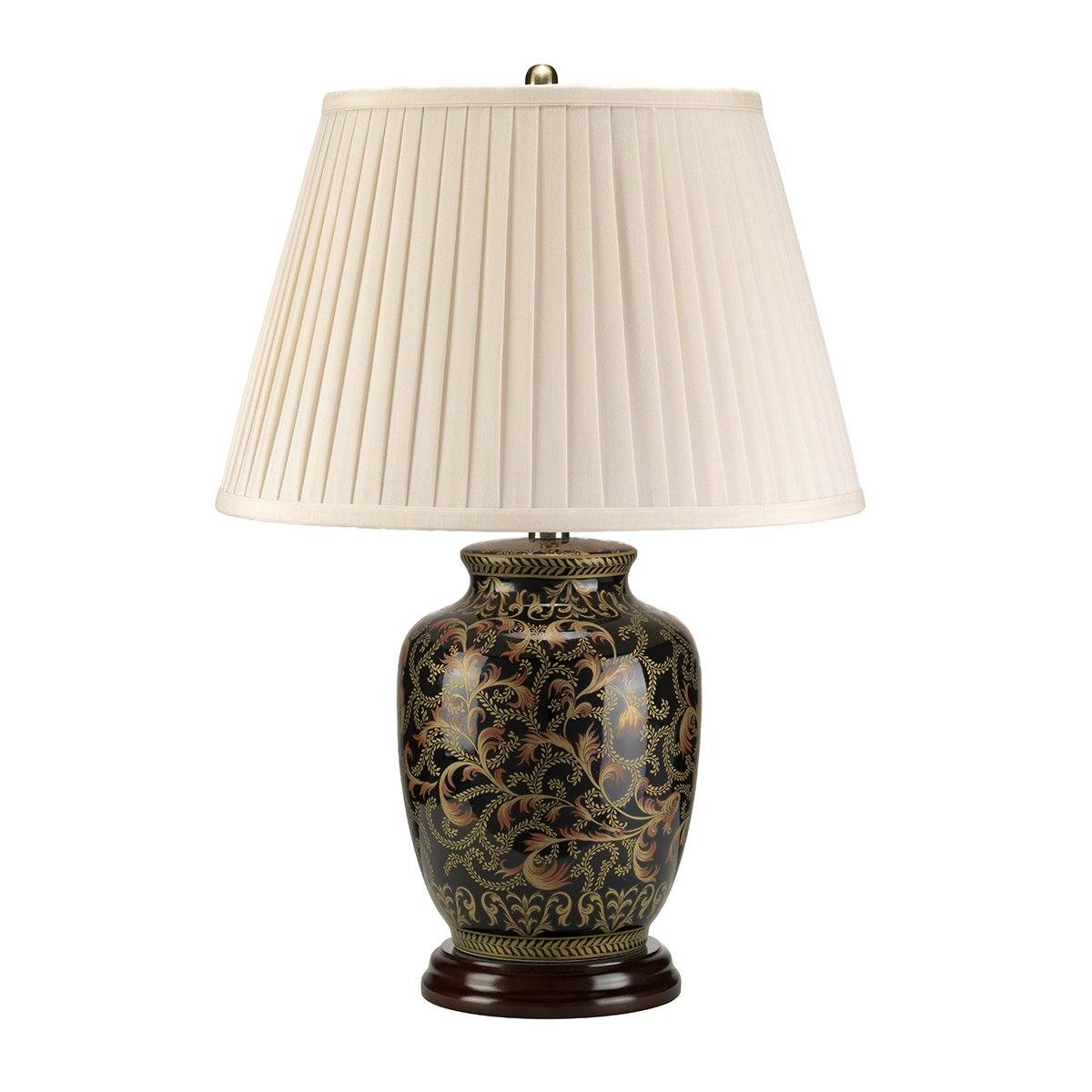 Mottingham Gold/Black Small Table Lamp c/w Shade - ID 8382