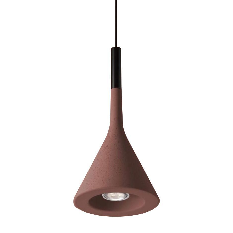 Foscarini Aplomb Concrete Pendant - Olive, Sand & Red