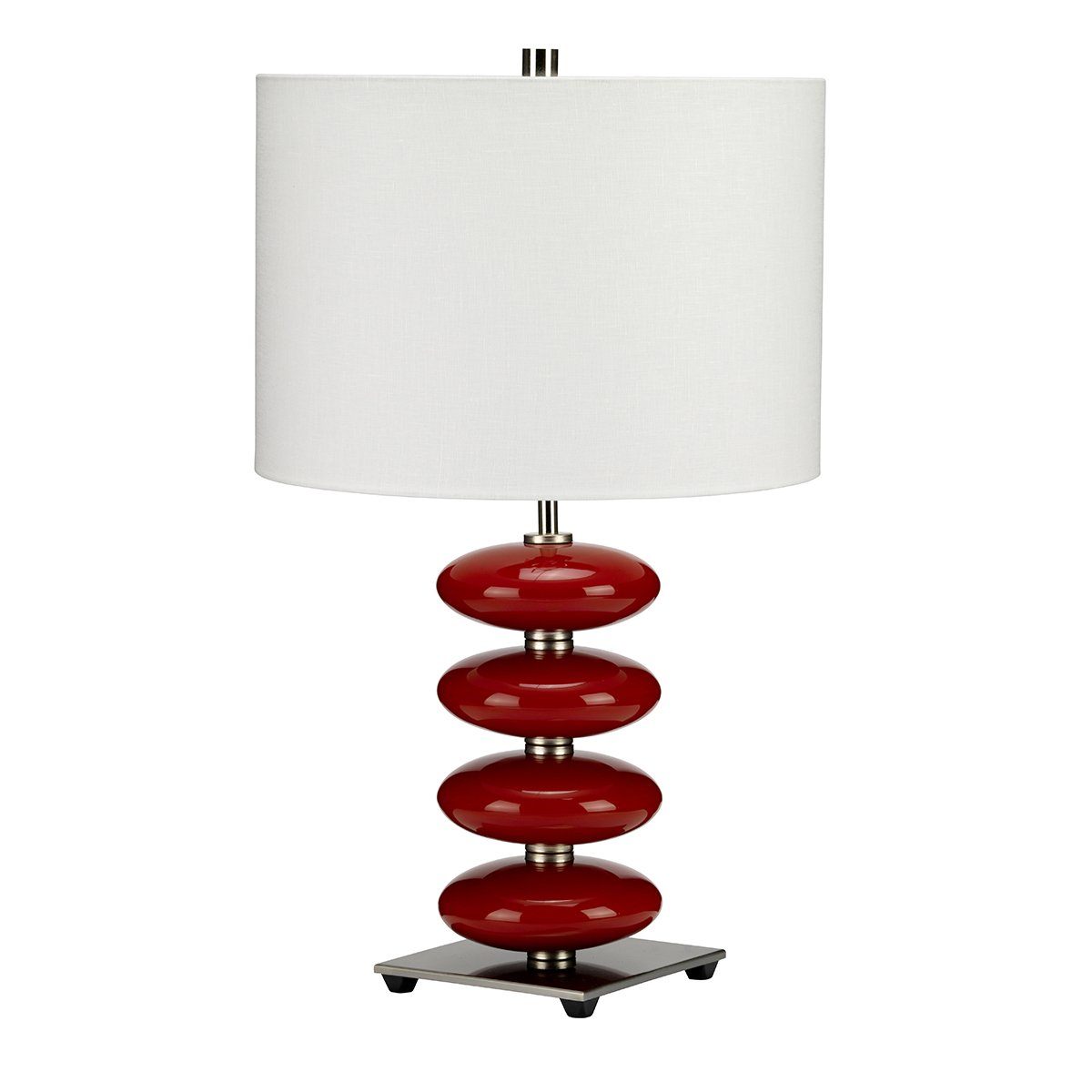 Oldmalden Red Table Lamp c/w Shade - ID 8385