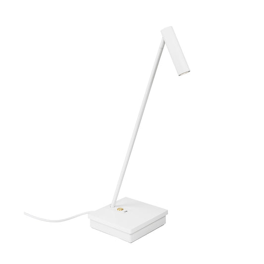 ELA White & Brass Elegant Directional Table Light With Wireless Device Charge - ID 10745