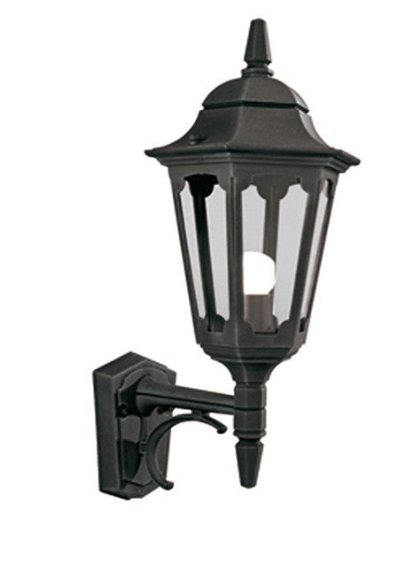 Parish Up Wall Lantern Black - London Lighting - 1