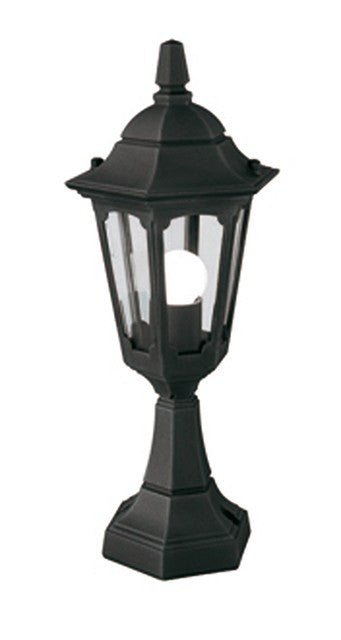 Parish Mini Pedestal Lantern Black - London Lighting - 1