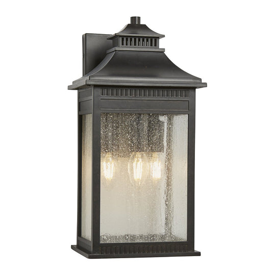 Three Light Imperial Bronze Large Wall Lantern