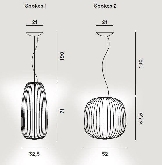 Foscarini Spokes 1 Suspension Pendant - London Lighting - 4