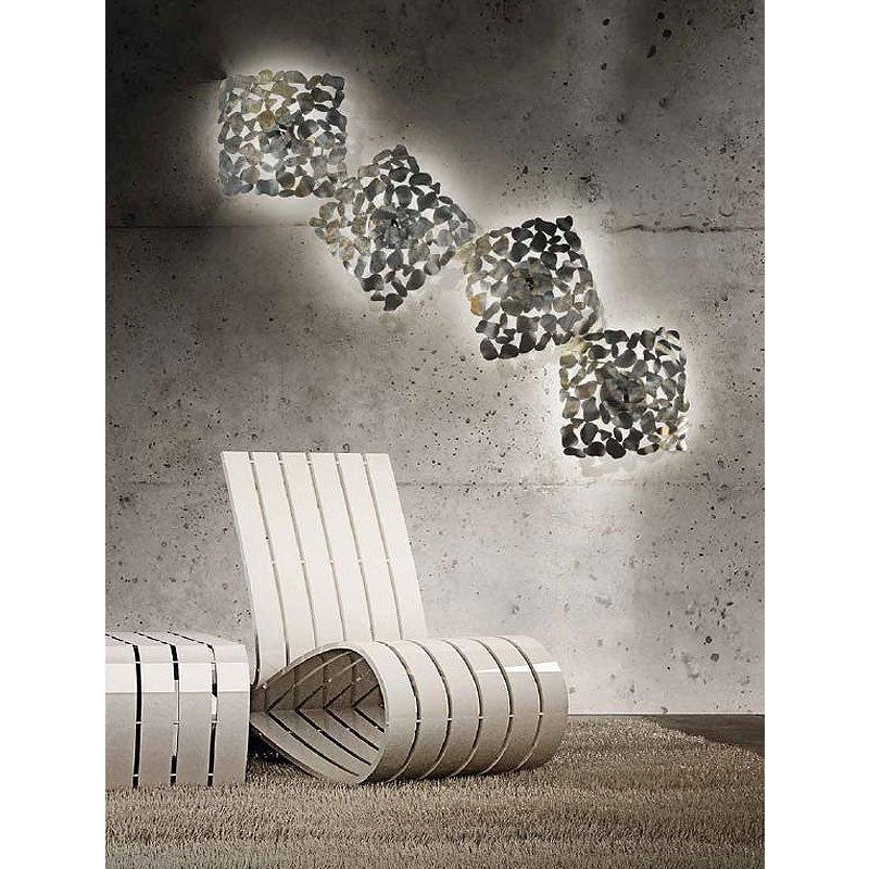 Twister Single Wall Light with Metal Diffuser