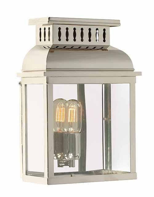Westminster Wall Lantern Polished Nickel - London Lighting - 1