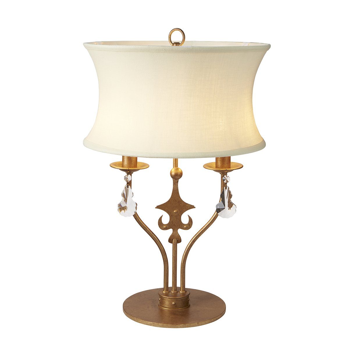 Windsor Two Light Gold Patina Table Lamp