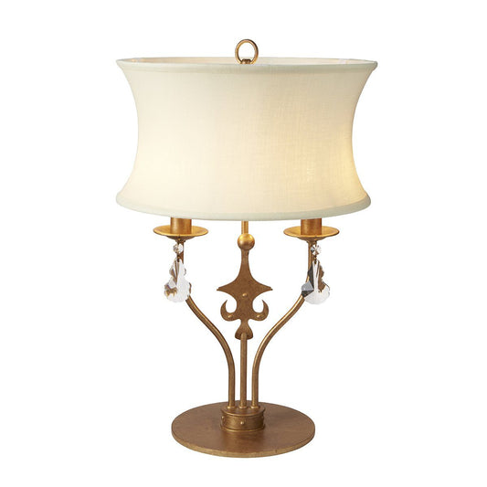 Windsor Two Light Gold Patina Table Lamp